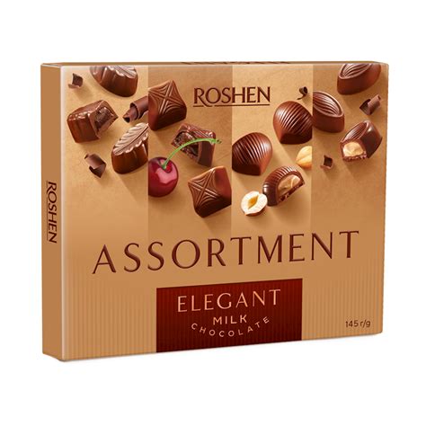 "ELEGANT" ASSORTMENT MILK CHOCOLATE 145GR ROSHEN