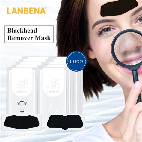 LANBENA Blackhead Remover Nose Mask+Chin Forehead Black Head Mask Acne ...