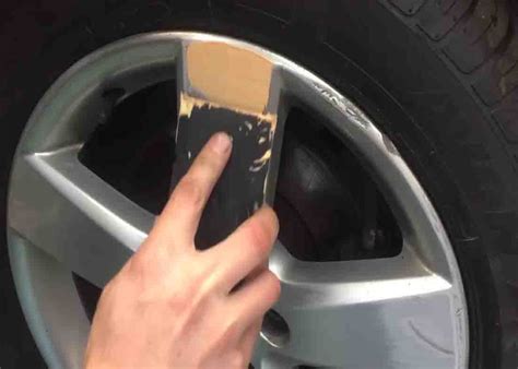 how to fix a scratched tire rim