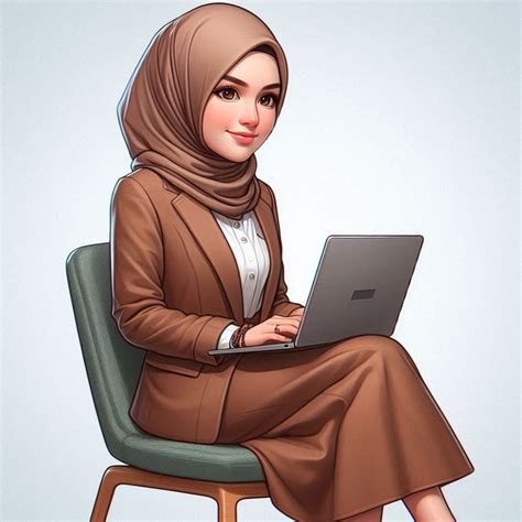 animasi gadis kartun lucu