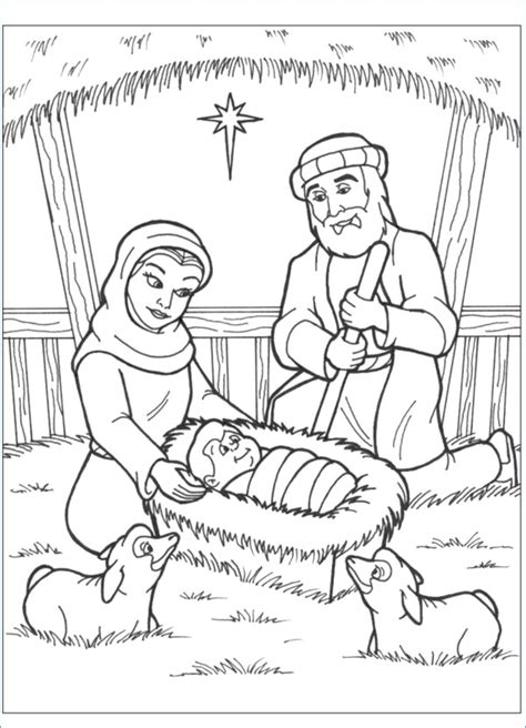 Baby Jesus Coloring Pages Printable Free at GetColorings.com | Free ...