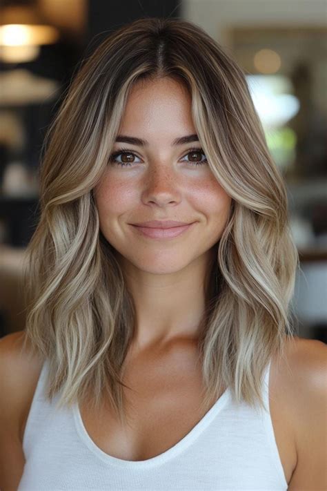 Chic hairstyle with ashy bronde tones. Here are the trendiest ashy ...