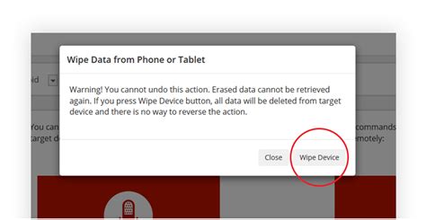 completely wipe   data   android device    lost