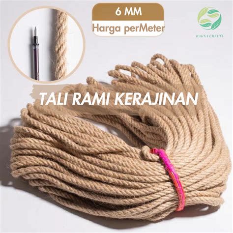 jual tali rami mm tali goni garukan kucing tali kerajinan tangan