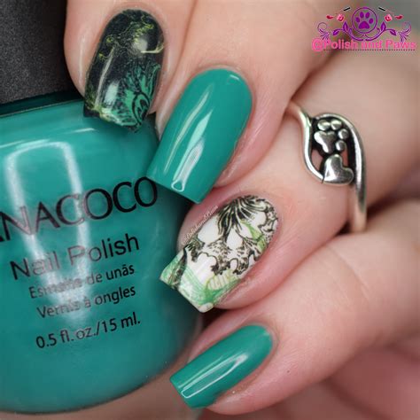 Nail Art ~ Nicole Diary Water Decals ~ Review | Polish and Paws