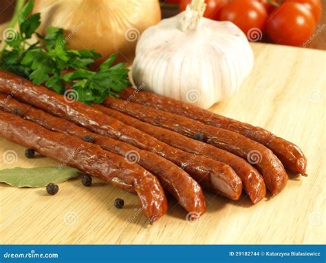 Traditional Polish Kabanos stock photo. Image of grill - 29182744