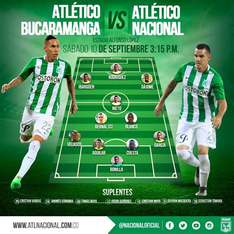 atletico nacional  twitter estos son los titulares  emergentes