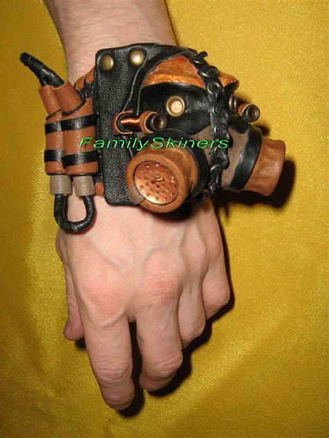 Кожаные браслеты в Steampunk и Cyberpunk стилях. / Блог им ...