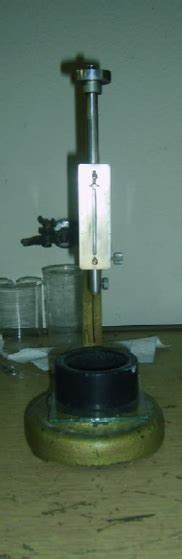 The Vicat apparatus | Download Scientific Diagram