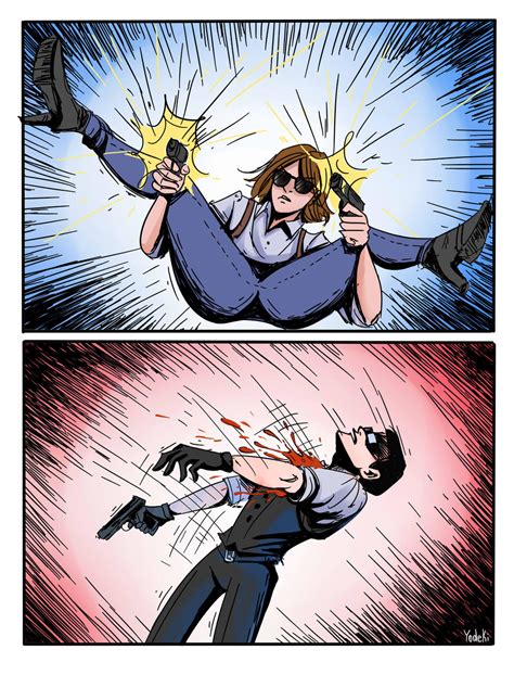 Kidman shoots Joseph (The Evil Within) by Yodeki on DeviantArt