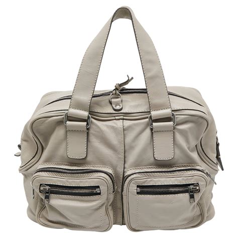 Chloe Grey Leather Large Betty Satchel For Sale at 1stDibs