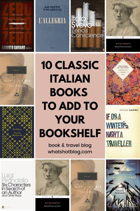 10 Classic Italian Books You Need to Read | Book club books ...