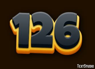 text effect  logo design number