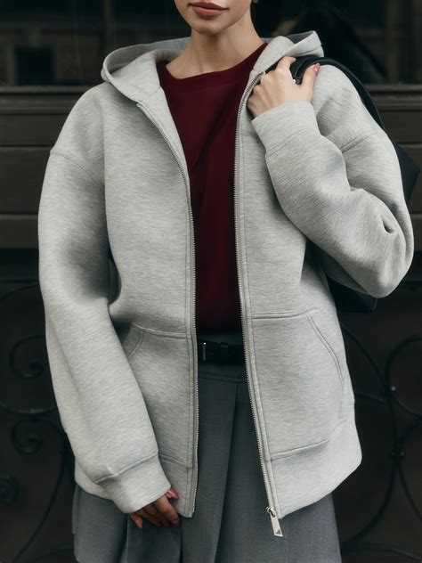 Худи оверсайз на молнии :: LICHI - Online fashion store