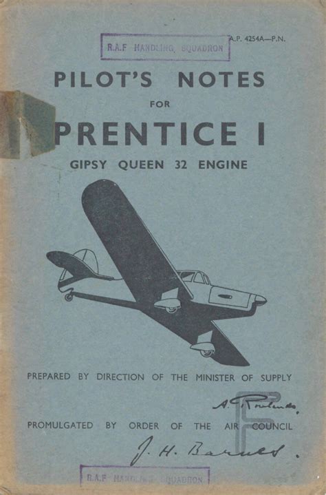 percival p prentice flight manuals