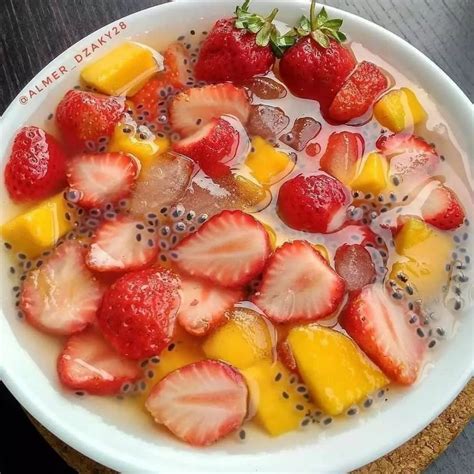 resep es buah kekinian enak segar  mudah dibuat