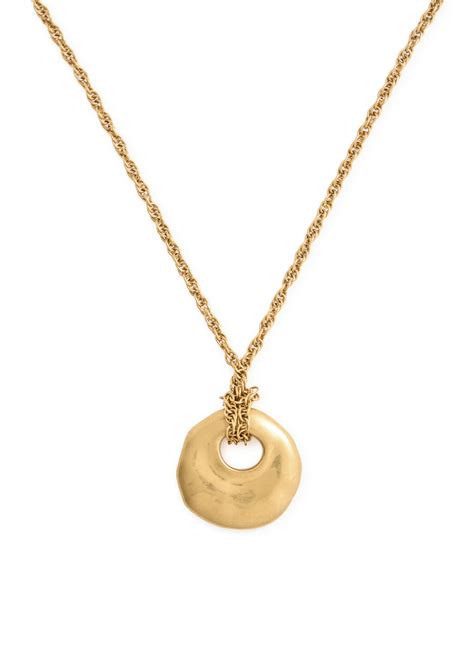 chloe eclectic pendant necklace gold  size chloe