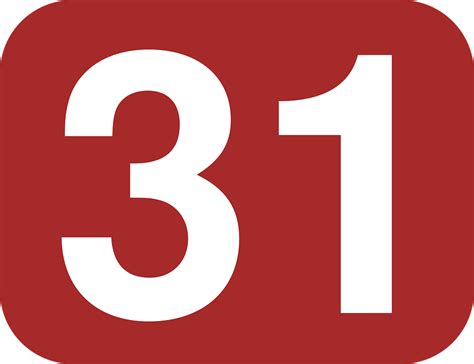 Download Number, 31, Rounded. Royalty-Free Vector Graphic - Pixabay