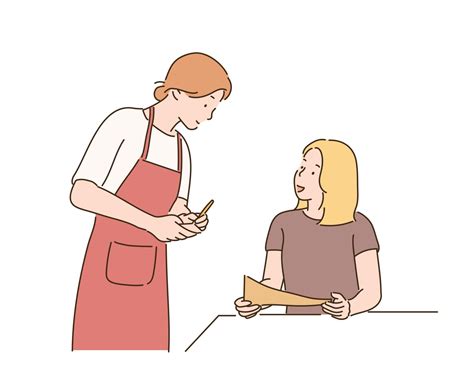 woman  ordering food   restaurant   waitress   notes