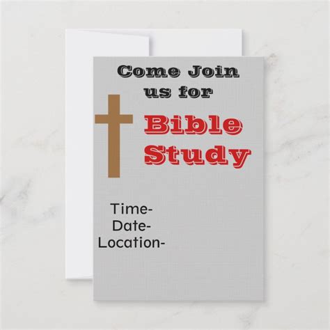 Bible Study Invitation | Zazzle