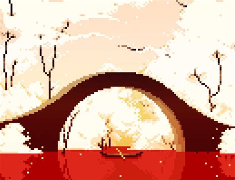 i drew the everdoor in a pixel art style!! 🛶🥀 : r/Spiritfarer