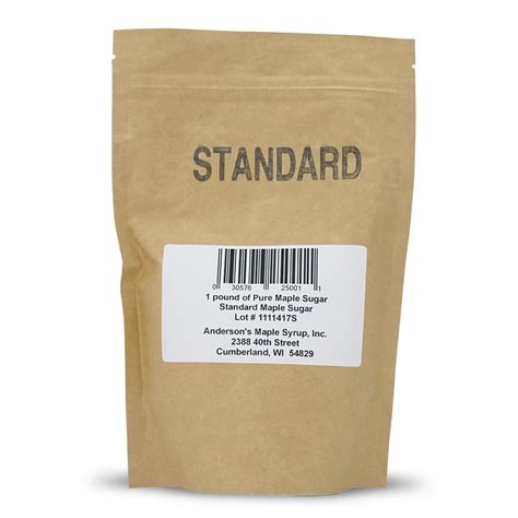pound bag  pure maple sugar andersons maple syrup
