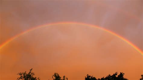 Free Images : cloud, sky, sunlight, double rainbow, natural phenomenon