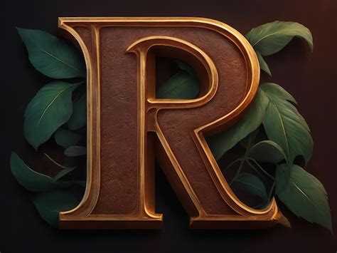 Premium AI Image | letter R