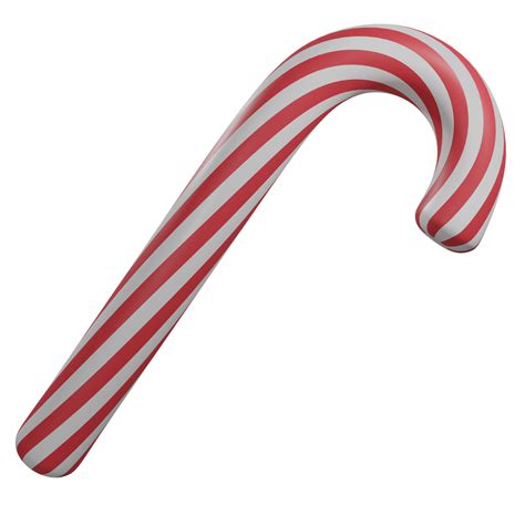 3D candy cane PNG 15724573 PNG