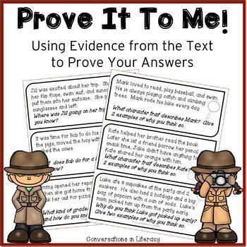 Prove It To Me! Freebie by Conversations in Literacy | TpT