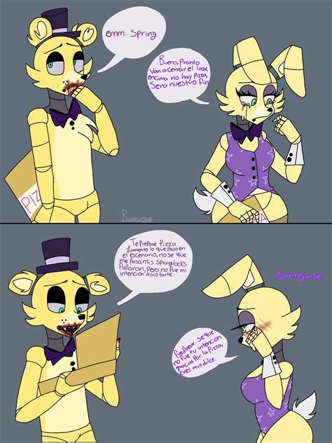 Fredbear x springbonnie fnaf fanart | Anime fnaf, Cartoon character