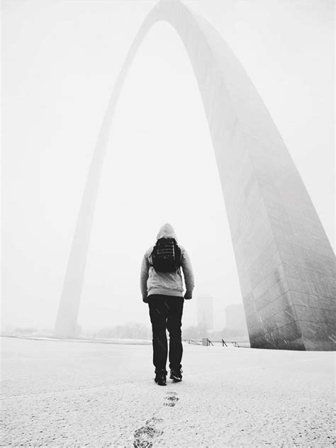 St. Louis Arch snowstorm desolation : r/StLouis