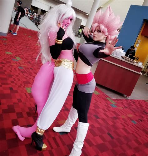 Goku Black (Rosé) and Android 21 at Momocon : r/dbz