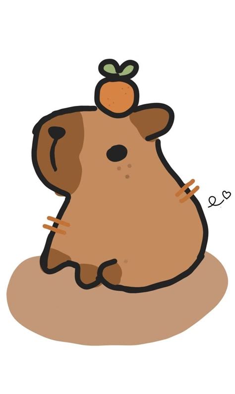 capibara ️ | Cute easy doodles, Cute doodles, Cute animal drawings kawaii