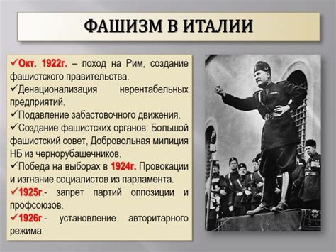 Презентация «Фашизм в Италии и Германии»