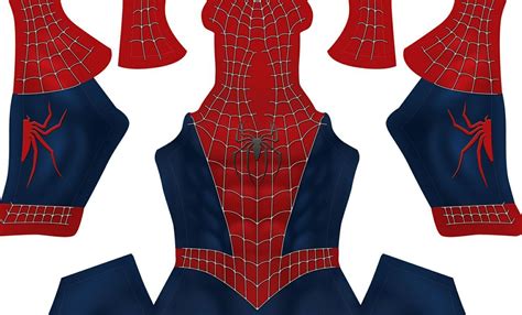 raimis spider man  pattern dark blue spiderman suit