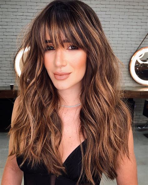 50 Awesome Long Layered Haircuts with Bangs for 2025 - Hair Adviser