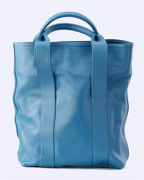 Сумка Tote синя female ᐈ натуральна шкіра. Handmade від olpr Україна