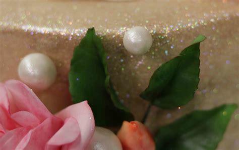 cake with edible glitter