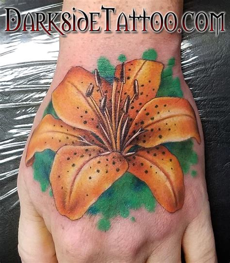 Color Tiger Lily Tattoo by Sean O'Hara: TattooNOW