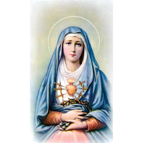 Seven Sorrows of Mary Prayer Card – Inspired Prayer Cards