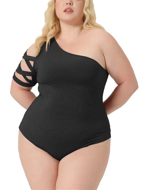 Agnes Orinda Plus Size Bodysuits for Women Sexy 2023 Summer One
