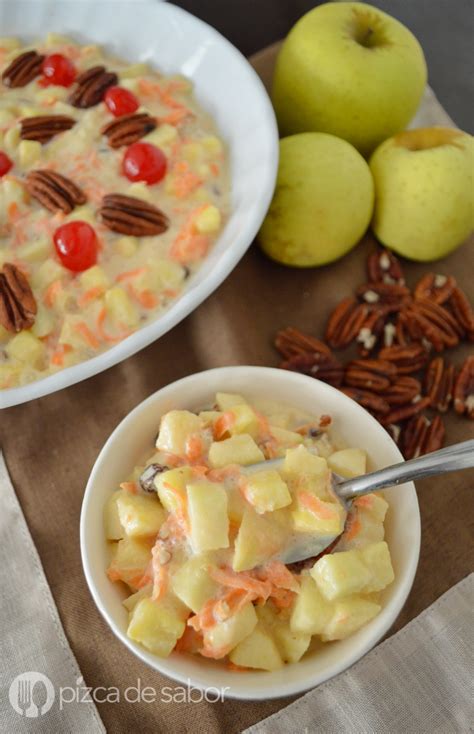 Ensalada navideña de manzana - Pizca de Sabor