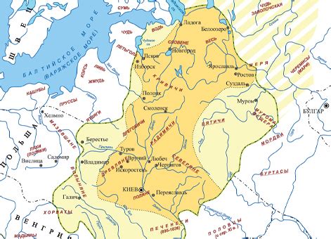 Карты Средневековой Руси