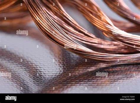 Copper wire raw materials Stock Photo - Alamy