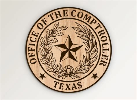 texas office  comptroller seal svg vector files vector