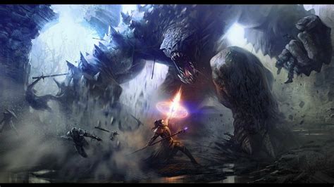 sorcerers standoff fantasy monster battle hd wallpaper  daryl