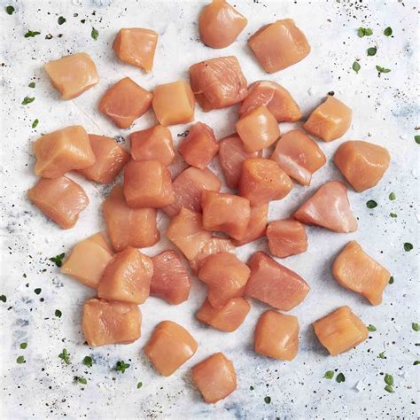 how long to cook chicken breast cubes