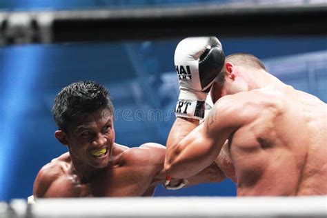 thai fight  editorial photography image  italy