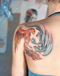 28 Gorgeous Dragon And Phoenix Tattoos To Add Harmony